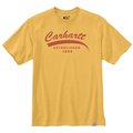 Carhartt Relaxed Fit Heavyweight Short-Sleeve Script Graphic T-Shirt, Sundance Heather, XL, TLL 105714-Y36XLTLL